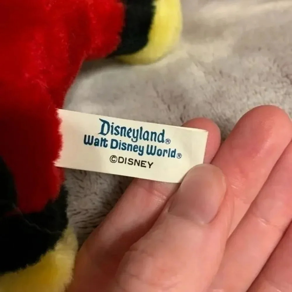 Vintage‎ Disney Mickey Mouse Plush Disneyland Walt World Stuffed Animal Toy